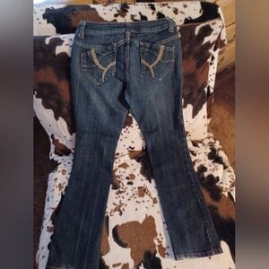 FARLOW STRAIGHT LEG JEANS, SIZE 9.